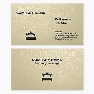 Business card template. Sleep products. Furniture store.