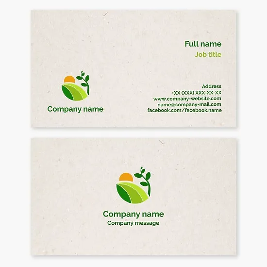 Agriculture Business Card Template
