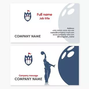 Bowling Business Card Template