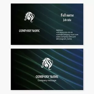 Hair Stylist Business Card Template