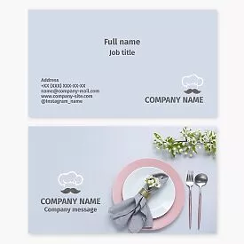 Chef Restaurant Business Card Template