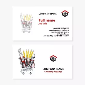 Handyman services business card