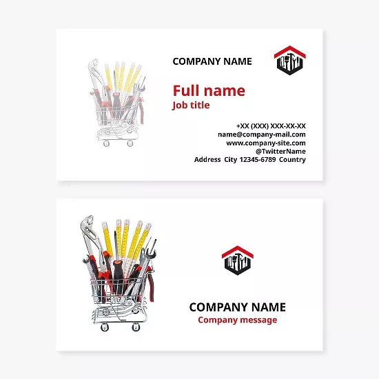 Handyman services business card