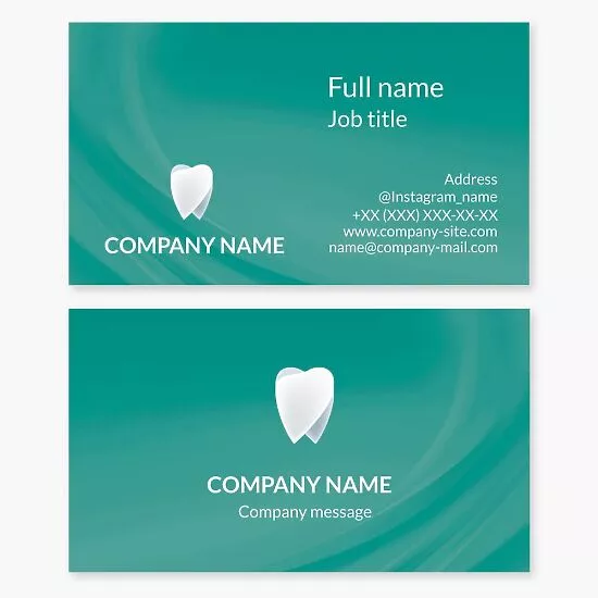 Dental Business Card Template