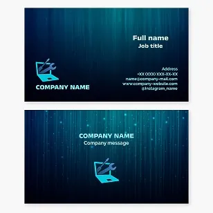 Computer Repair Technician Business Card Template