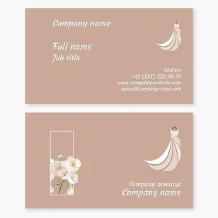 Business card template Fashion atelier, sewing business