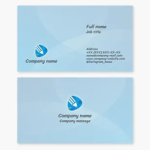 Business card template. Creative company. Designer. Illustrator. Creator. Writer. Stationery for school and office.