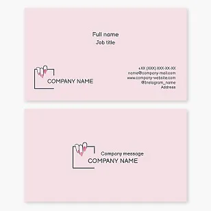 Business card template. Nail service. Manicure.