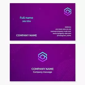 Generic Company Logo Business Card Template