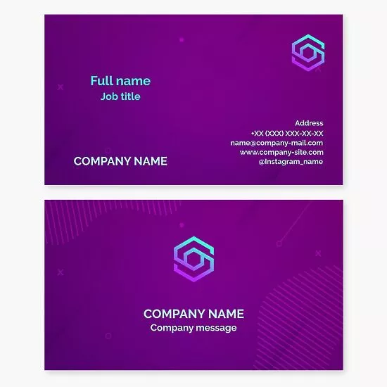 Generic Company Logo Business Card Template