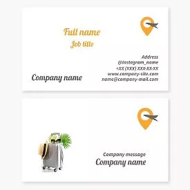 Travel Agency Business Card Template