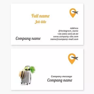 Travel Agency Business Card Template