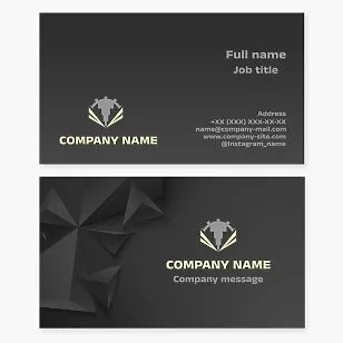 Metal Work Business Card Template