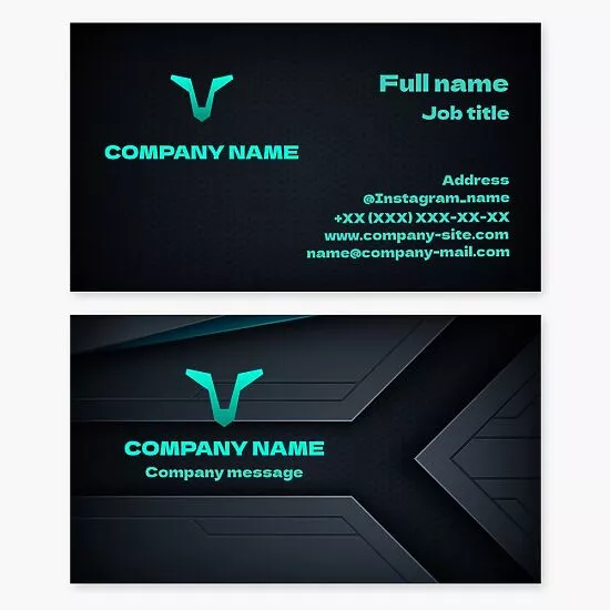 Industrial Business Card Template