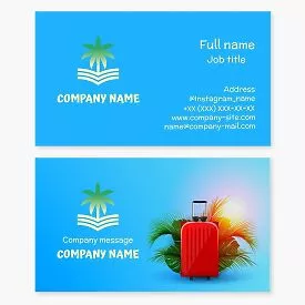 Travel Agency Business Card Template