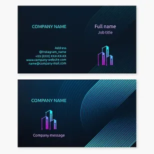 Building Tech Logo | Smart City Business Card Template