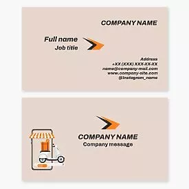 Delivery Service Business Card Template