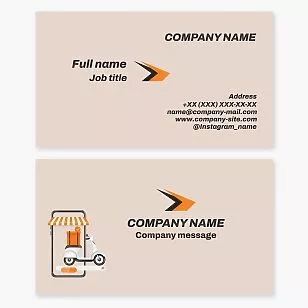 Delivery Service Business Card Template