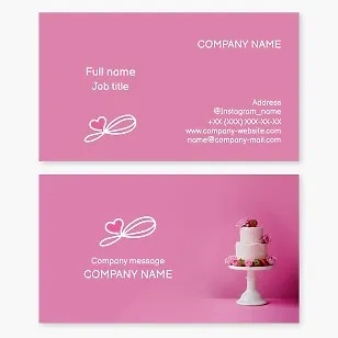 Cake Bakery Business Card Template