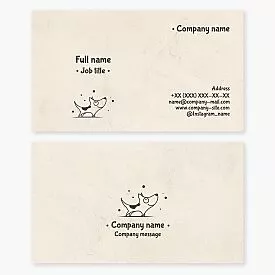 Dog Business Card Template