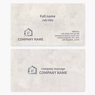 Stone House Business Card Template