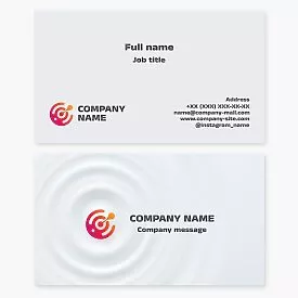 Business card template. Marketing campaign. Advertising agency. Stylized darts with a dart in the center of the target.