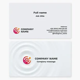 Business card template. Marketing campaign. Advertising agency. Stylized darts with a dart in the center of the target.