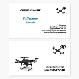 Drone business card template