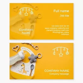 Business card template Products for newborns