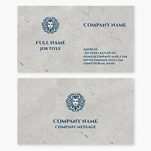 Business card template. Abstract. Gorgon. Symbol of protective power, authority, beauty, aggressive femininity, and the power to resist evil.