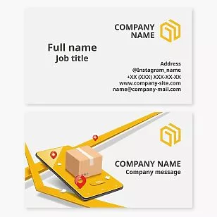 Delivery Service Business Card Template