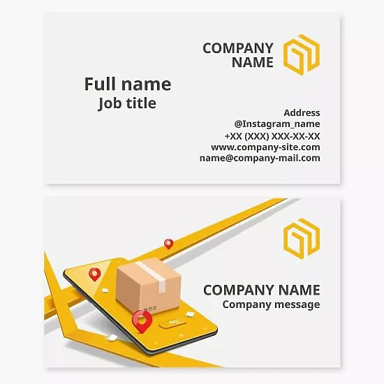 Delivery Service Business Card Template