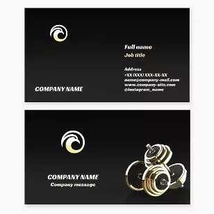 Personal Trainer Business Card Template