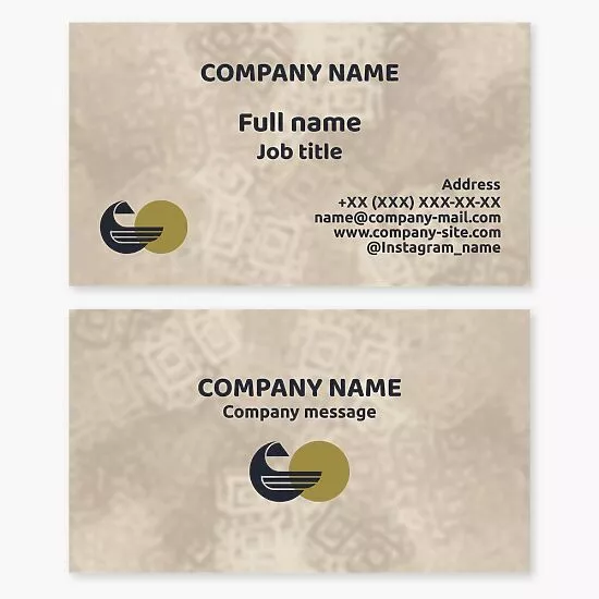 Abstract Design Business Card Template