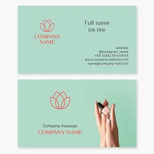 Business card template Nails, Nail service, Manicure tools and materials
