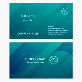 Wave Logo Business Card Template