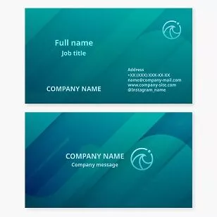 Wave Logo Business Card Template