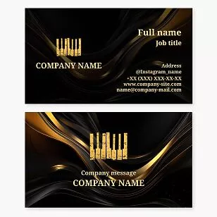 Piano Instructor Business Card Template