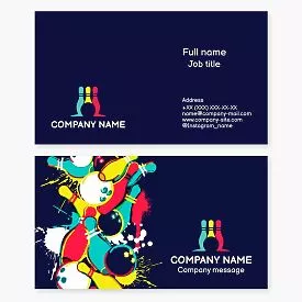 Bowling Business Card Template