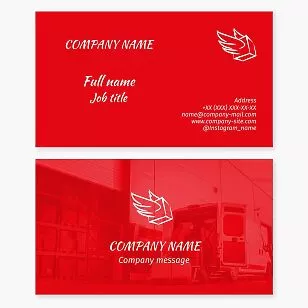 Delivery Service Business Card Template