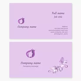 Beauty Salon & Spa Business Card Template