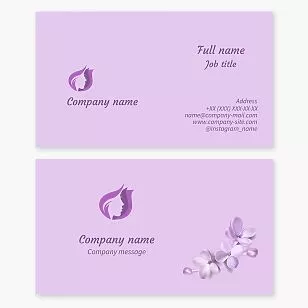 Beauty Salon & Spa Business Card Template