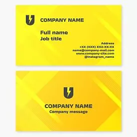 Electricity Logo | Electrician Business Card Template