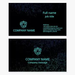 Shield Tech Business Card Template