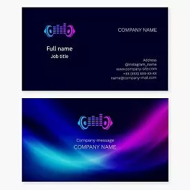 Music Producer DJ Business Card Template