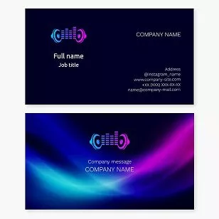 Music Producer DJ Business Card Template