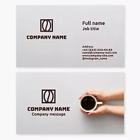 Cafe Coffee Shop Business Card Template