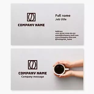 Cafe Coffee Shop Business Card Template