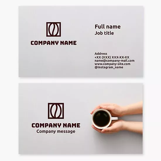 Cafe Coffee Shop Business Card Template