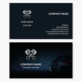 Auto Repair Business Card Template